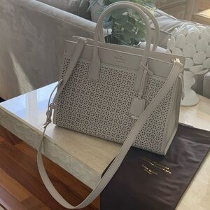Kate Spade Light Gray Satchel